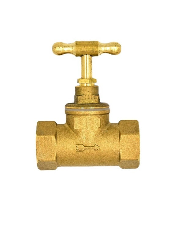 3/4" Brass Stop Cock - BROWN  -  [ XBR STOP COCK 3/4 B ]