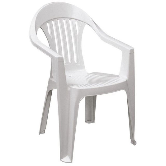 White Plastic ArmChair IMBE - Tramontina Made in Brazil  -  [ XTM 92231/010 ]