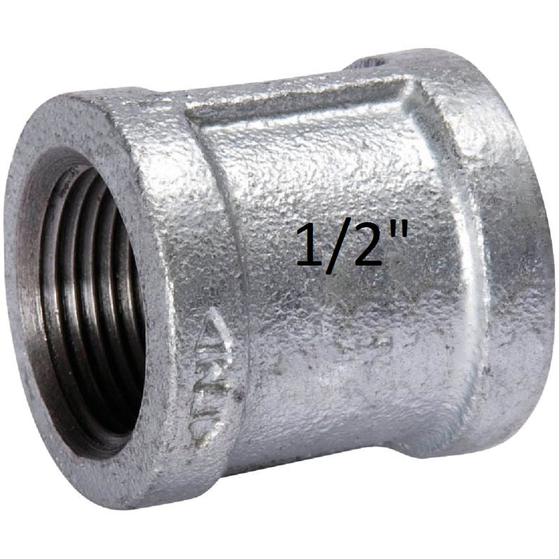 1/2" Galvanized Coupling  -  [ XXX GAL COUP 1/2 ]