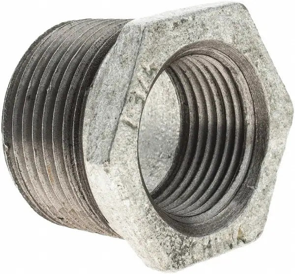 1 x 3/4 Galvanized Reducing Bushing  -  [ XXX GAL R BUSH 1-3/4 ]