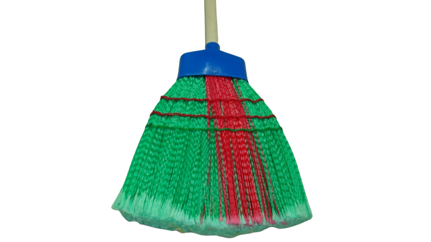 Plastic Corn Broom  -  [ XXX BROOM CORN PL ]