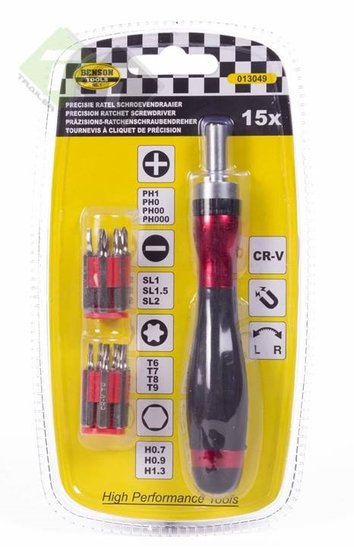 PRECISION RATCHET SCREWDRIVER 14 IN 1  - INTER-BEN [ INT 013049 ]