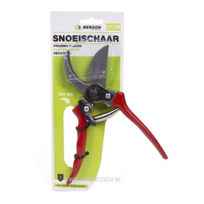 PRUNING SHEARS 21CM RED  - INTER-BEN [ INT 009413 ]