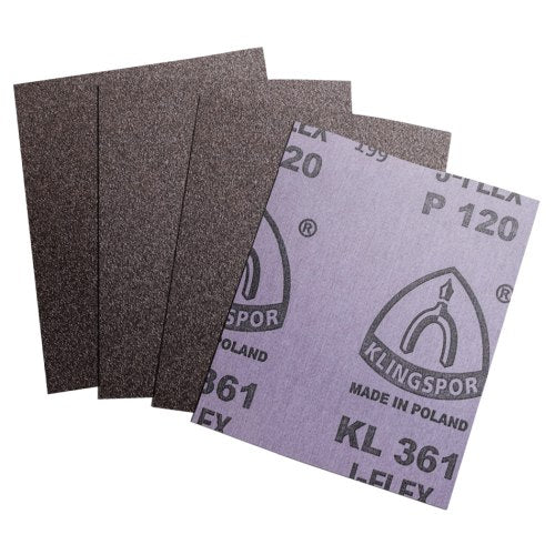 SANDING PAPER 280x230=11.3/16"x9.3/16" Grit 120  - KLINGSPOR [ KLI PS33C G120 ]