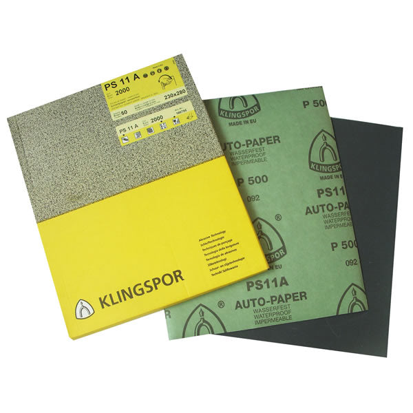 WATERPROOF 280x230=11.3/16"x9.3/16" Grit 120  - KLINGSPOR [ KLI PS8C SWR G120 ]